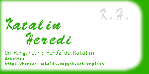 katalin heredi business card